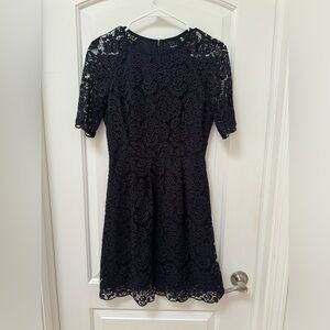 Navy Blue Lace Madewell Dress in Size 0